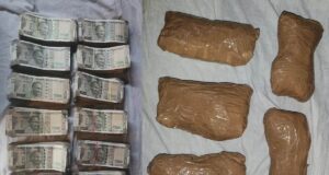 12 किलो हेरोइन सहित पांच काबू