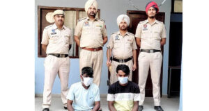 ਗੜ੍ਹਸ਼ੰਕਰ ਪੁਲਿਸ ਨੇ ਨਸ਼ੀਲੇ ਪਦਾਰਥ ਸਮੇਤ ਦੋ ਨੂੰ ਕੀਤਾ ਕਾਬੂ