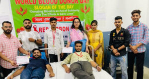 केएमएस कॉलेज के रेड रिबन क्लब व सिविल अस्पताल के सहयोग से लगाया गया रक्तदान कैंप : प्रिंसीपल डॉ.शबनम कौर