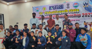 किकबॉक्सिंग एसोसिएशन द्वारा राज्य स्तरीय प्रतियोगिता में भाग लेने हेतु सब जूनियर, जूनियर एवं सीनियर खिलाडिय़ों के हुआ चयन