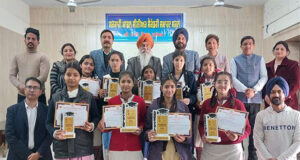 ਜ਼ਿਲ੍ਹਾ ਪੱਧਰੀ ਕਰਾਟੇ ਮੁਕਾਬਲੇ ਵਿੱਚ ਸਰਕਾਰੀ ਸੀਨੀਅਰ ਸਕੈਡਰੀ ਸਕੂਲ ਬਲੇਰ ਖਾਨਪੁਰ ਦੀ ਪਲਕਪ੍ਰੀਤ ਕੌਰ ਦੂਜੇ ਸਥਾਨ ਤੇ ਰਹੀ