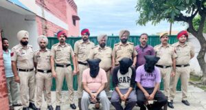 पुलिस में भर्ती कराने का झांसा देकर ठगी करने वाले गिरोह के तीन सहस्यो को मुकेरियां पुलिस ने किया काबू