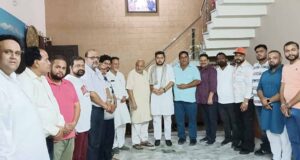 भाजपा युवा मोर्चा के नवनियुक्त जिलाध्यक्ष शिवम ओहरी को खन्ना ने किया सम्मानित