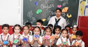 नंद सिंह मेमोरियल पब्लिक स्कूल ,टेरकियाना में “ओरिगेमी पेपर कटिंग और पेस्टिंग ” गतिविधि आयोजित की गई