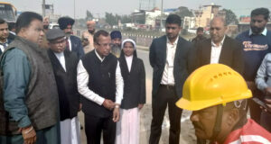 केन्द्रीय राज्य मंत्री ने कान्वेंट स्कूल के सामने करवाया फुट ओवरब्रिज का शुभारंभ