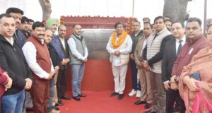 मंत्री ने 6.50 करोड़ की लागत से बनने वाले होशियारपुर तहसील कांप्लेक्स व फर्द केंद्र के निर्माण कार्य का रखा नींव पत्थर