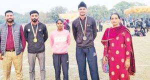 जेसी डीएवी कॉलेज के खिलाडिय़ों ने इंटर कॉलेज एथलेटिक्स प्रतियोगिता में किया उत्कृष्ट प्रदर्शन