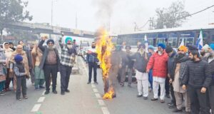 ਮੁੱਖ ਮੰਤਰੀ ਭਗਵੰਤ ਮਾਨ ਸਰਕਾਰ ਤੇ ਦਸੂਹਾ ਪੁਲਿਸ ਦਾ ਫੂਕਿਆ ਪੁਤਲਾ