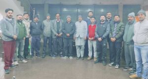 सामूहिक आरती समारोह के लिए समाज सेवी संस्था के सदस्यों ने की बैठक