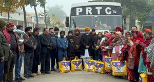 मान ने श्री खाटू श्याम और सालासर बाला जी धाम के दर्शनों को रवाना किया जत्था