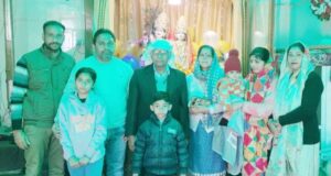 राधा कृष्ण मन्दिर कृष्णा कलोनी में मूर्ति स्थापना दिवस पर हुआ कार्यक्रम