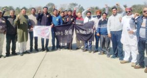 चण्डीगढ विधानसभा के घेराव के लिए एक बड़ा जत्था मुकेरियां से रवाना