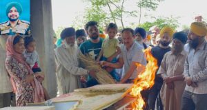 तिरंगे में लौटे गुरप्रीत का सैन्य सम्मान से हुआ अंतिम संस्कार