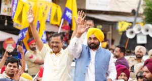 मुख्यमंत्री केजरीवाल और CM मान ने पश्चिमी दिल्ली के प्रत्याशी के समर्थन में किया रोड शो