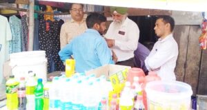 स्वास्थ्य विभाग की टीम ने कोटपा एक्ट के तहत काटे चालान