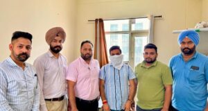 एक लाख रुपए रिश्वत लेता जूनियर इंजीनियर विजीलेंस ब्यूरो की ओर से गिरफ्तार