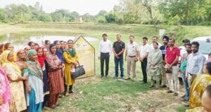 ਕੇਂਦਰੀ ਜਲ ਸ਼ਕਤੀ ਟੀਮ ਵੱਲੋਂ ਪਾਣੀ ਸੰਭਾਲ ਸਬੰਧੀ ਉਸਾਰੇ ਗਏ ਸਟਰੱਕਚਰਾਂ ਦਾ ਦੌਰਾ