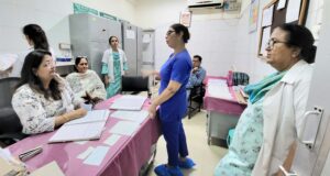 ਜ਼ਿਲਾ ਪਰਿਵਾਰ ਭਲਾਈ ਅਫ਼ਸਰ ਅਨੀਤਾ ਕਟਾਰੀਆ ਵਲੋਂ ਕੀਤੀ ਗਈ ਜ਼ਿਲਾ ਹਸਪਤਾਲ ਦੇ ਗਾਇਨੀ ਵਾਰਡ ਦੀ ਚੈਕਿੰਗ