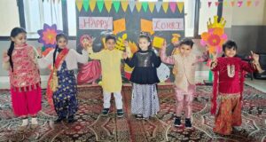 कैंब्रिज ओवरसीज स्कूल में किया गया लोहड़ी के पर्व का आयोजन उल्लासपूर्ण
