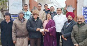 नव वर्ष पर गोपाल गोधाम गौशाला में पशुओं के एक दिन के चारे लिए 51 सौ रुपए सहयोग राशि की भेंट