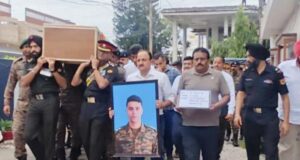 तिरंगे में लौटे लेफ्टीनेंट कर्नल भानू प्रताप सिंह का सैन्य सम्मान से हुआ अंतिम संस्कार