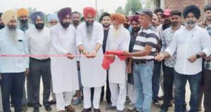 विधायक घुम्मण ने किया नेशनल हाईवे 44 से गांव भट्टी का पिंड़ से होते हुए हाजीपुर सडक़ का उद्घाटन